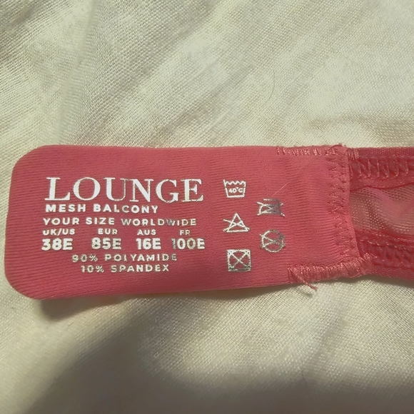 Lounge Mesh Balcony Bra Size 38E - Picture 3 of 3